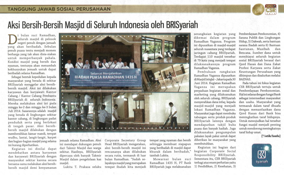 bersih-bersih masjid